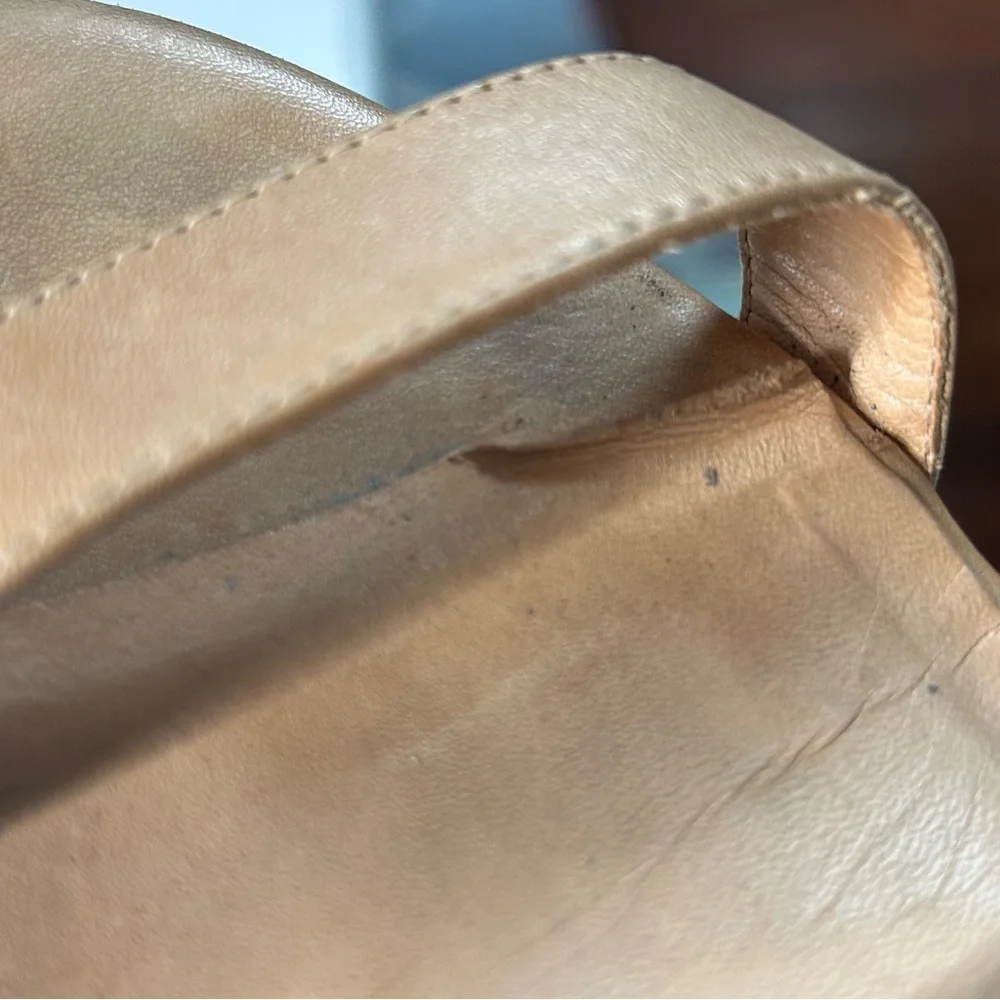 Rebecca Minkoff Women's‎ Tan Leather Espadrille Heeled Sandals in Size 10